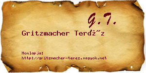 Gritzmacher Teréz névjegykártya